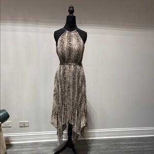 Michael Kors Asymmetrical Snake Print Dress